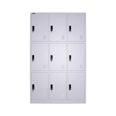 Durable Gym Clothes Cabinet 9 Doors Locker Staff Lockers